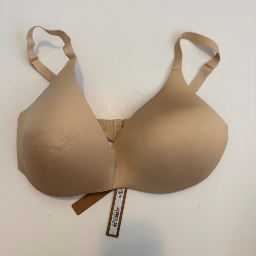 Skims Wireless Form Push Up Plunge Bra Sand 36DD BR-WRL-1891 NWT